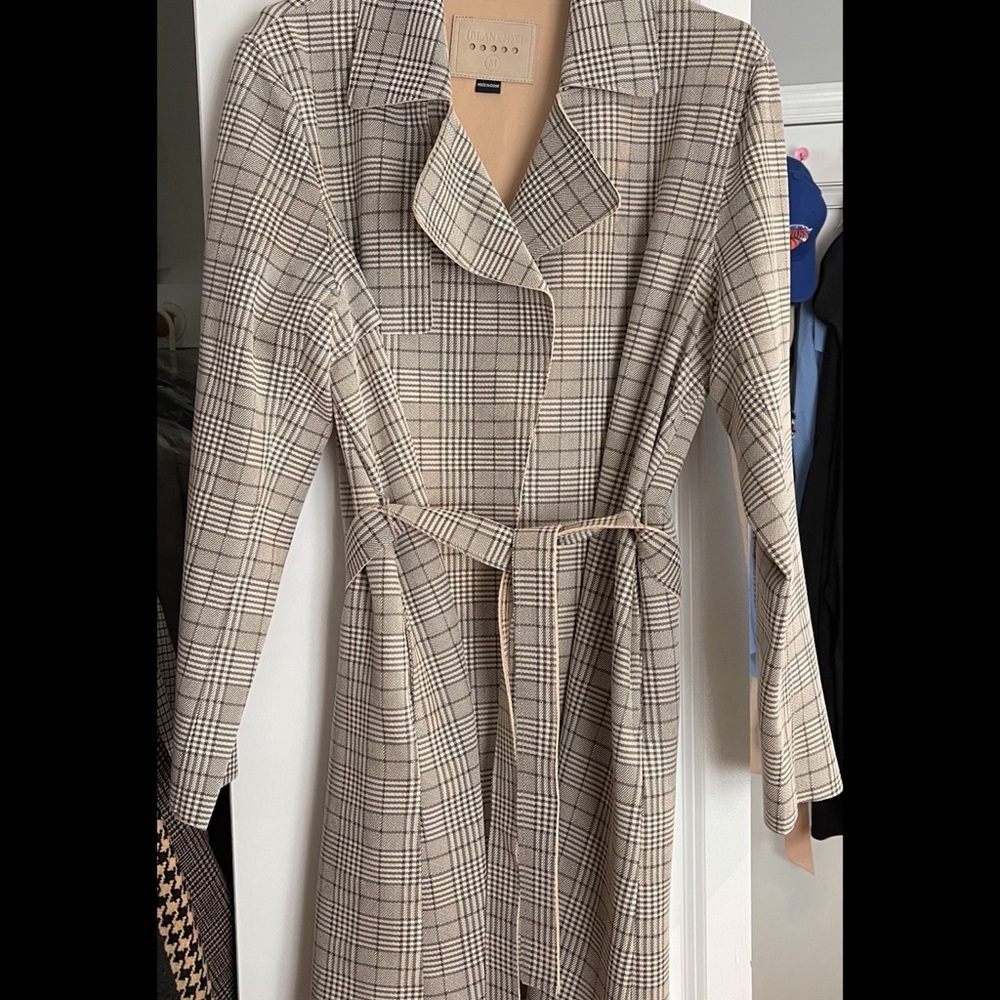 BLANK NYC plaid coat